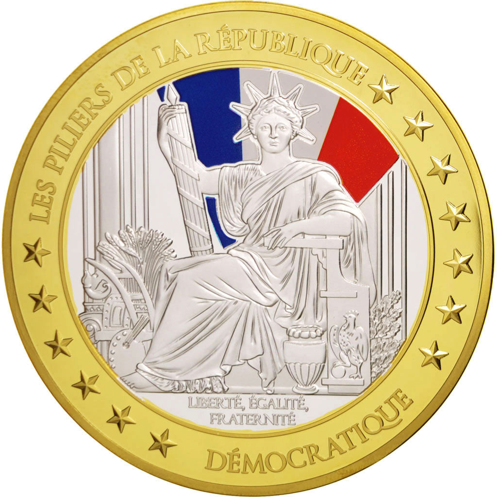 Les piliers de la République, Démocratie, Médaille