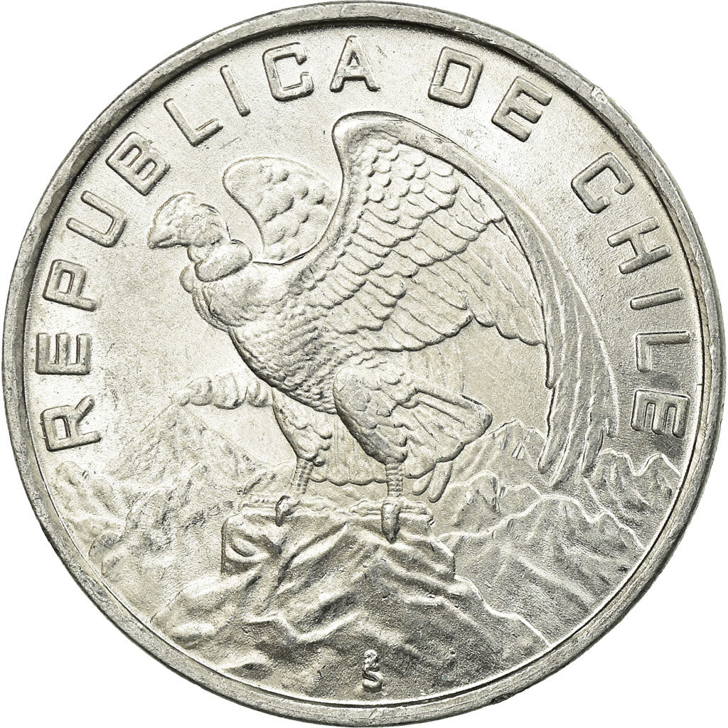 Coin, Chile, 10 Escudos, 1974, AU(55-58), Aluminum, KM:200
