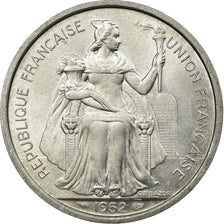 Monnaie, Nouvelle-Calédonie, 5 Francs, 1952, Paris, SUP, Aluminium, KM:4