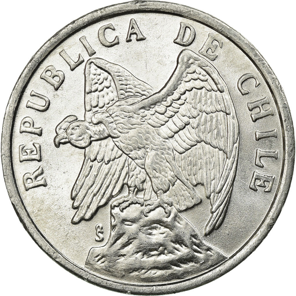 Coin, Chile, Centavo, 1975, AU(55-58), Aluminum, KM:203