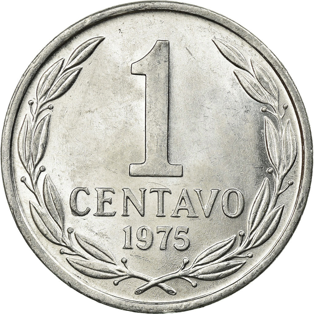 Coin, Chile, Centavo, 1975, AU(55-58), Aluminum, KM:203