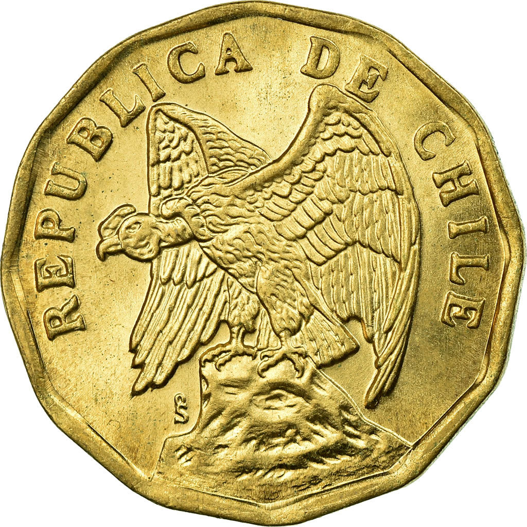 Coin, Chile, 10 Centavos, 1975, EF(40-45), Aluminum-Bronze, KM:205