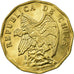 Coin, Chile, 10 Centavos, 1975, EF(40-45), Aluminum-Bronze, KM:205