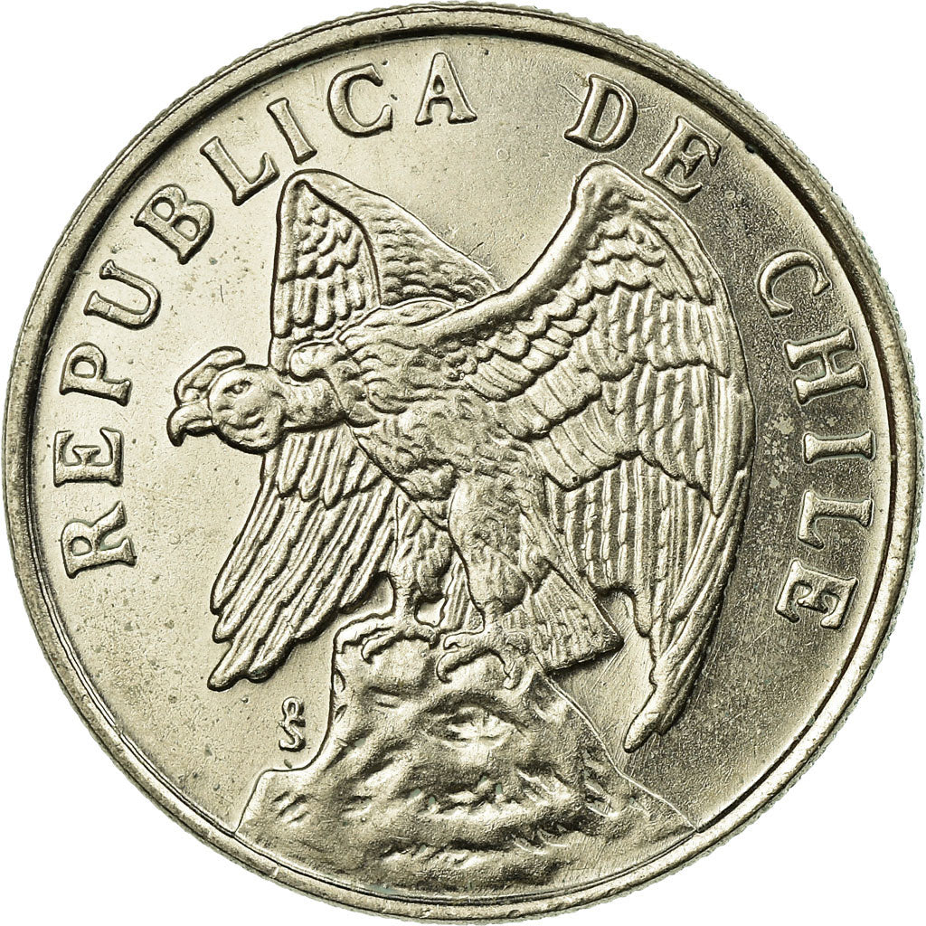 Coin, Chile, 50 Centavos, 1975, AU(55-58), Copper-nickel, KM:206