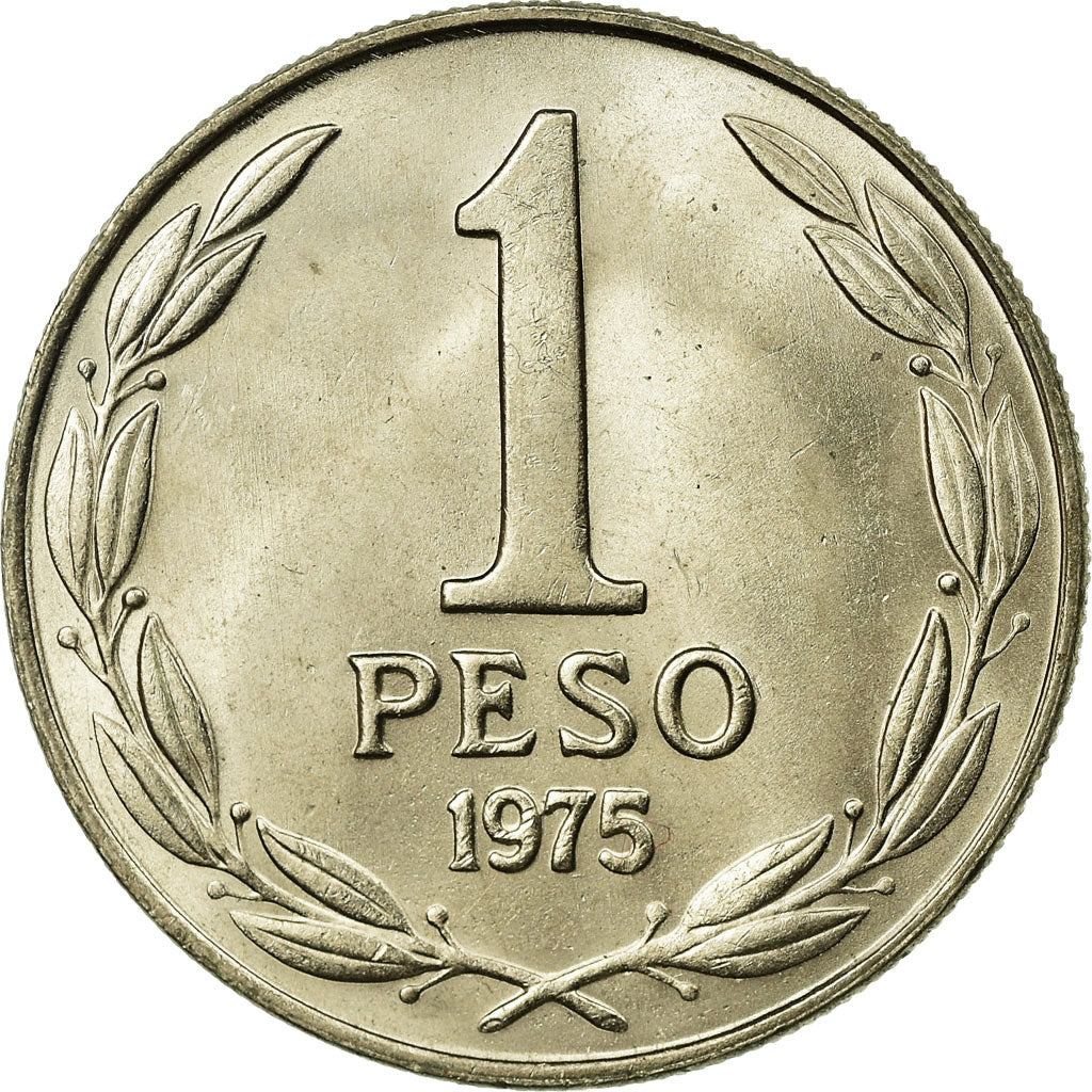 Coin, Chile, Peso, 1975, AU(55-58), Copper-nickel, KM:207
