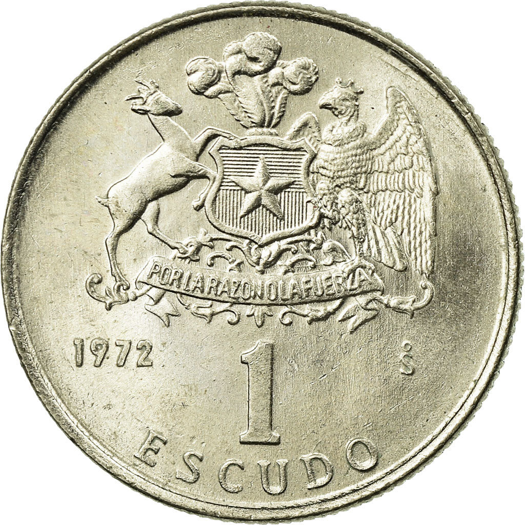 Münze, Chile, Escudo, 1972, VZ, Copper-nickel, KM:197