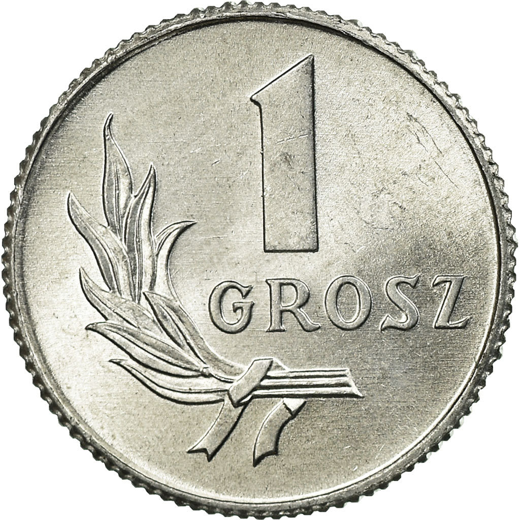 Moneta, Polonia, Grosz, 1949, SPL-, Alluminio, KM:39