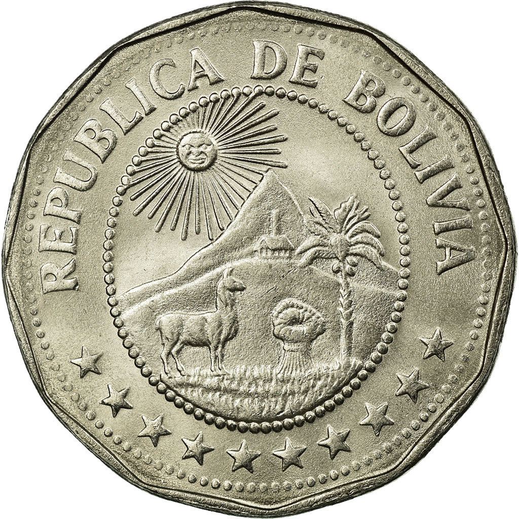 Monnaie, Bolivie, 25 Centavos, 1972, SUP, Nickel Clad Steel, KM:193