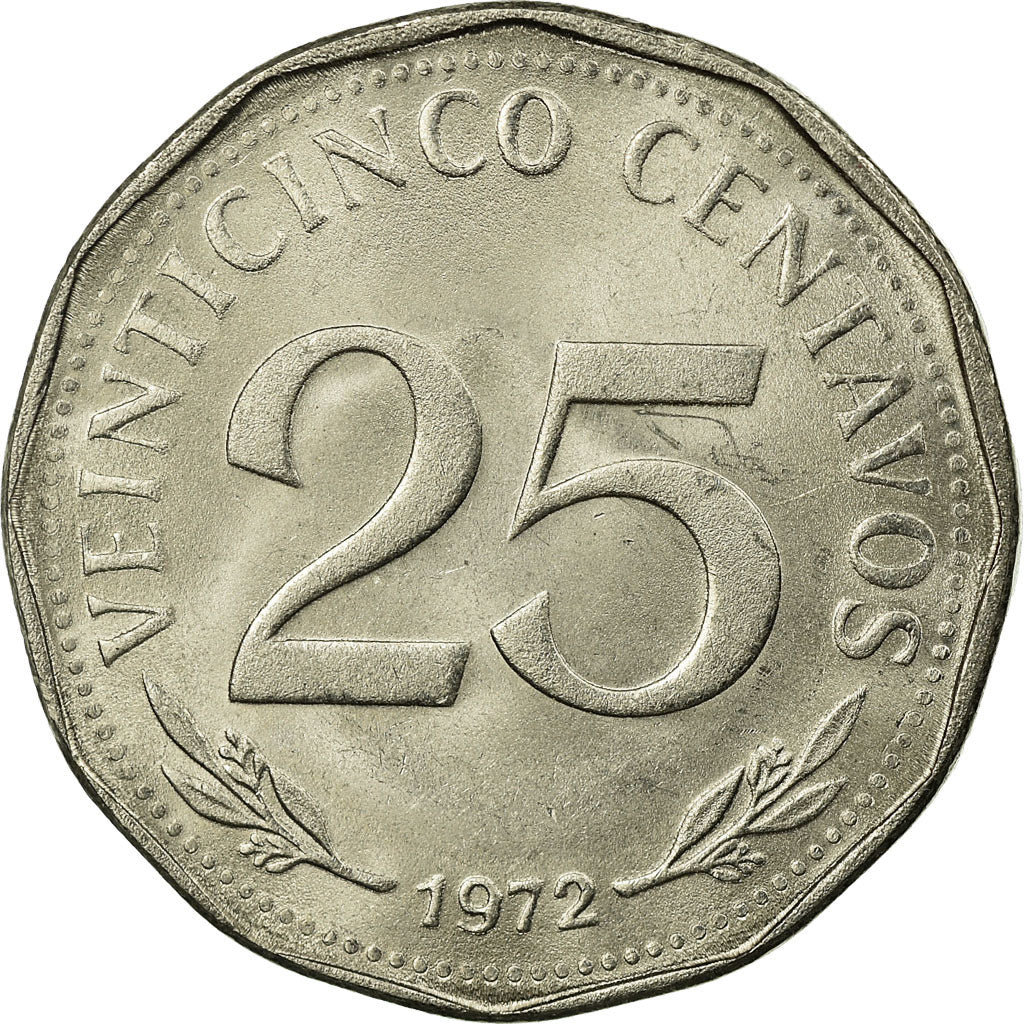 Monnaie, Bolivie, 25 Centavos, 1972, SUP, Nickel Clad Steel, KM:193