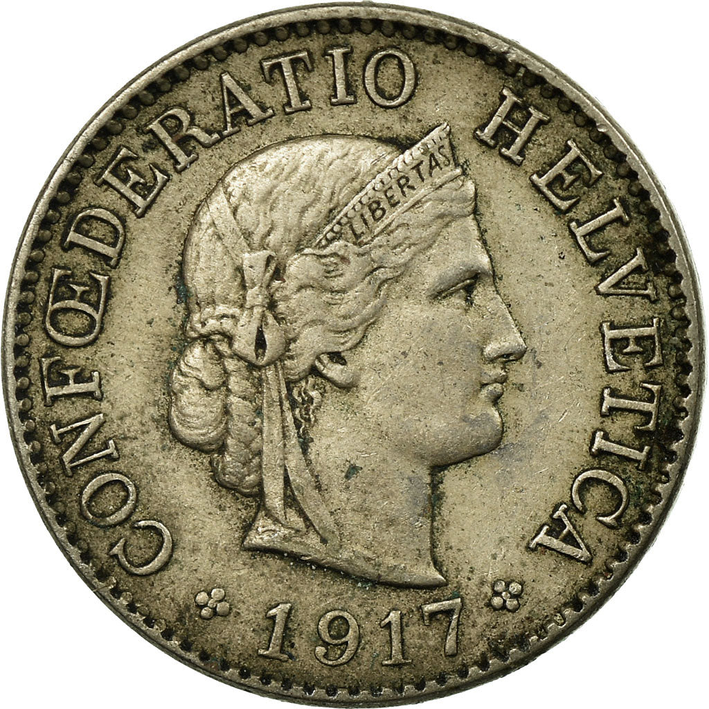 Monnaie, Suisse, 5 Rappen, 1917, Bern, TTB, Copper-nickel, KM:26