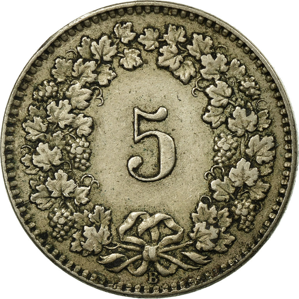 Monnaie, Suisse, 5 Rappen, 1917, Bern, TTB, Copper-nickel, KM:26