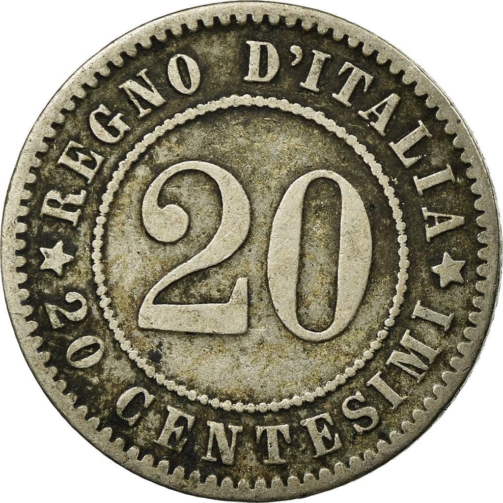 Monnaie, Italie, Umberto I, 20 Centesimi, 1894, Berlin, TB+, Copper-nickel