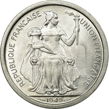 Moneta, Nuova Caledonia, 2 Francs, 1949, Paris, SPL-, Alluminio, KM:3