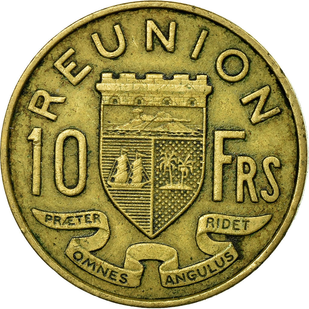 Coin, Réunion, 10 Francs, 1969, EF(40-45), Aluminum-Nickel-Bronze, KM:10a