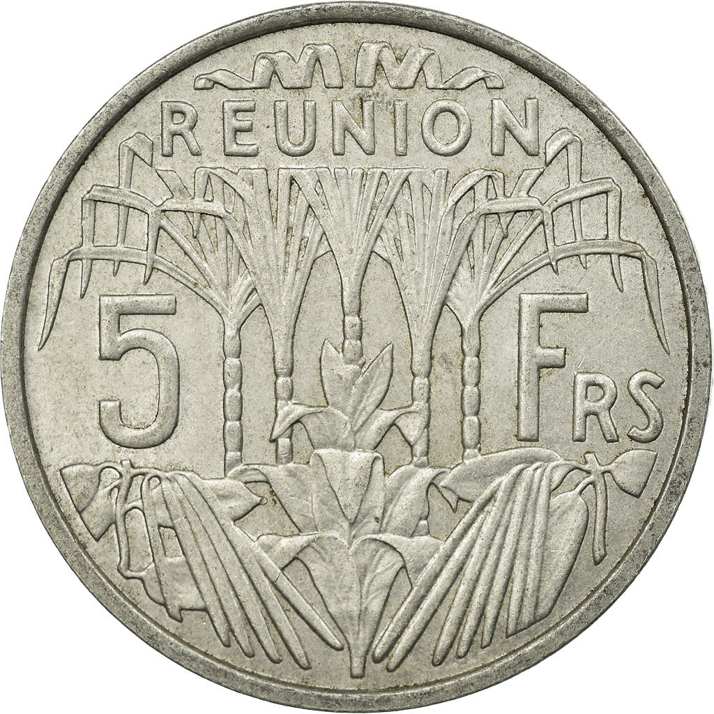 Coin, Réunion, 5 Francs, 1973, EF(40-45), Aluminum, KM:9