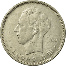 Coin, Belgium, 5 Francs, 5 Frank, 1936, EF(40-45), Nickel, KM:108