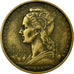 Coin, French Somaliland, 20 Francs, 1952, Paris, VF(30-35), Aluminum-Bronze