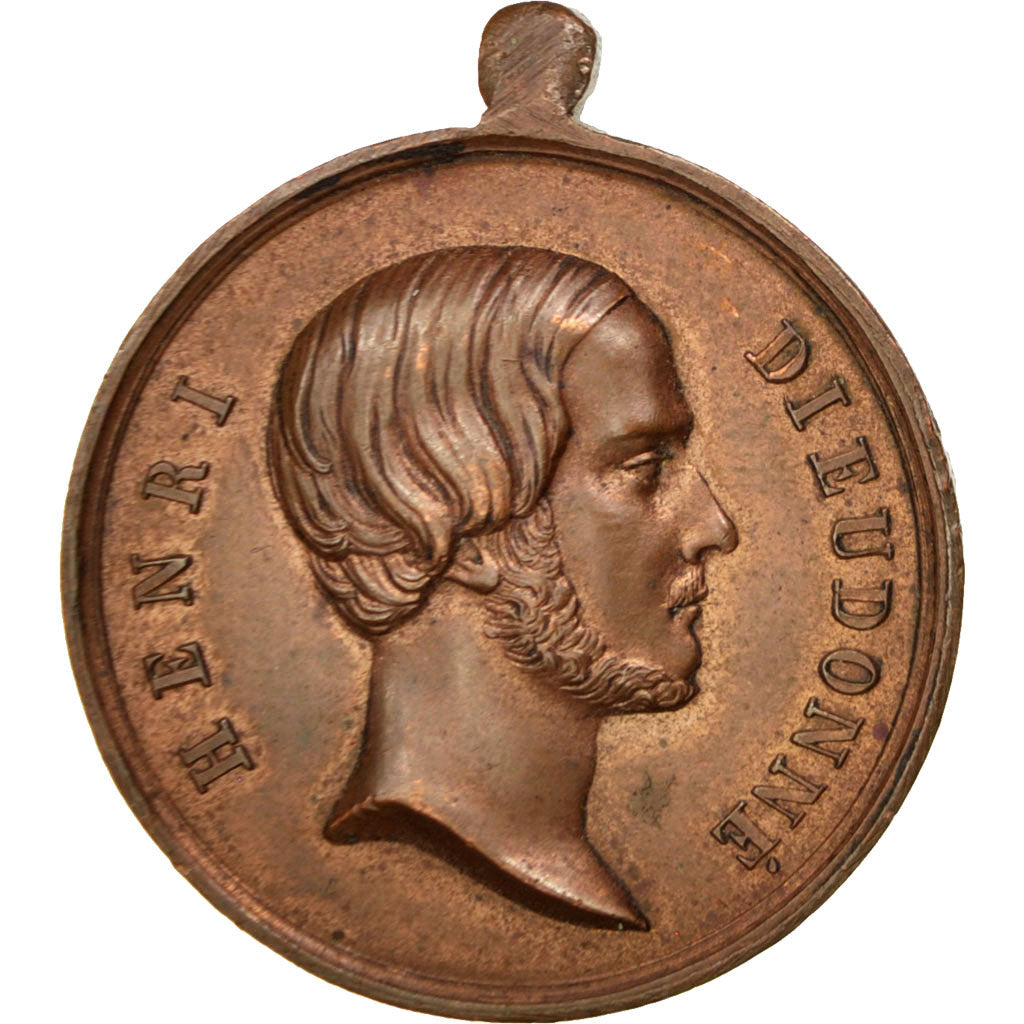 FRANCE, Politics, Society, War, Louis XVIII, Medal, AU(50-53), Copper, 32, 16.20