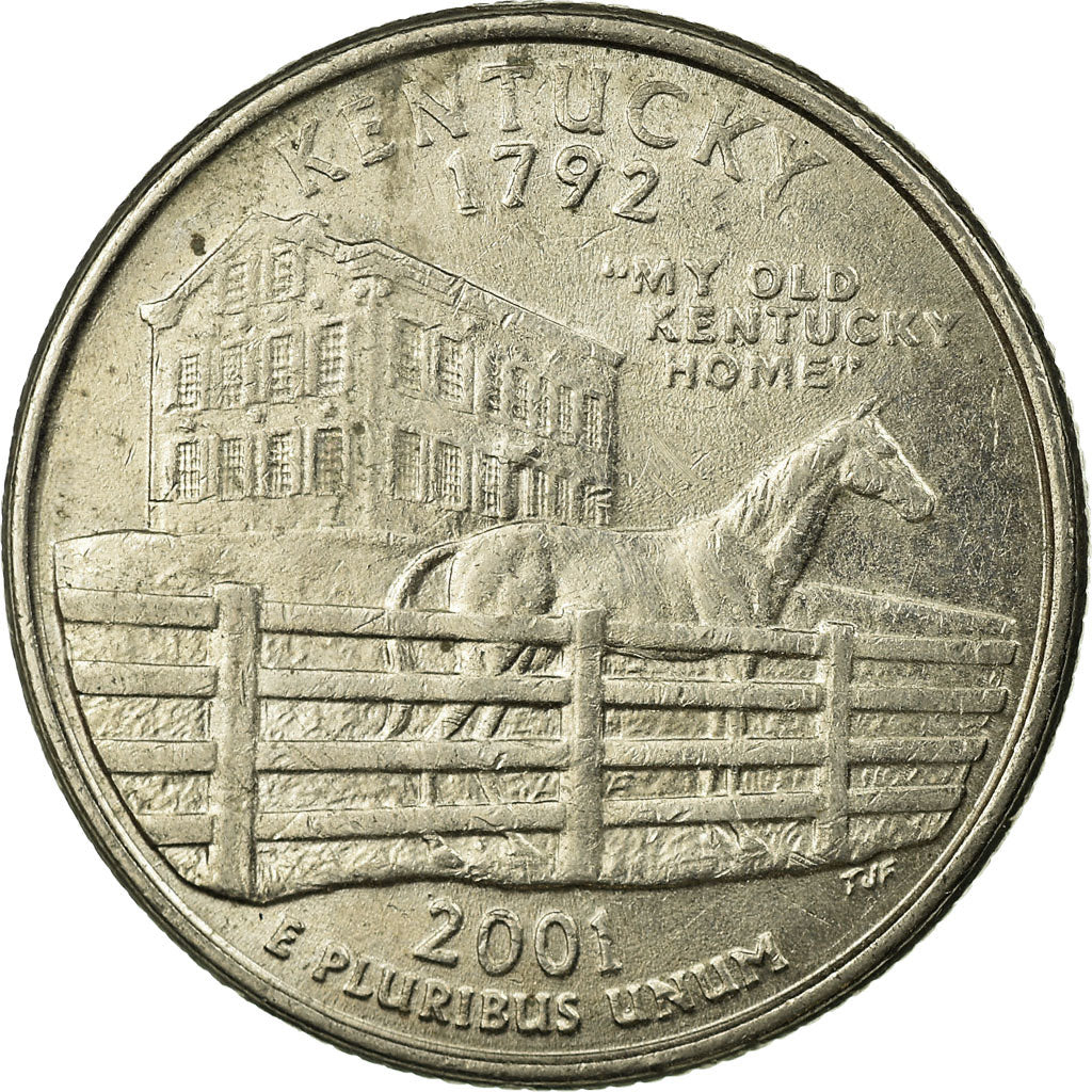 Coin, United States, Quarter, 2001, U.S. Mint, Philadelphia, EF(40-45)