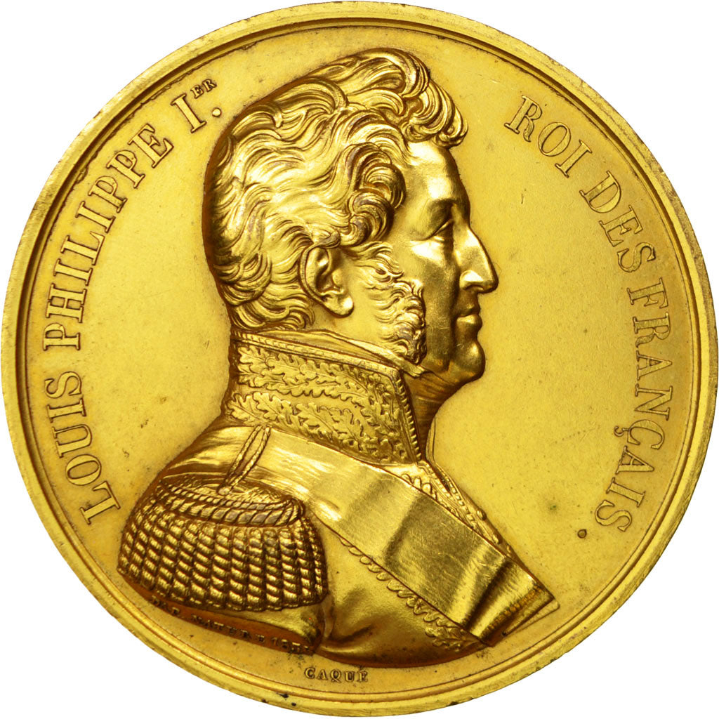 FRANCE, History, Louis Philippe I, Medal, MS(60-62), Caqué, Copper, 51, 58.70