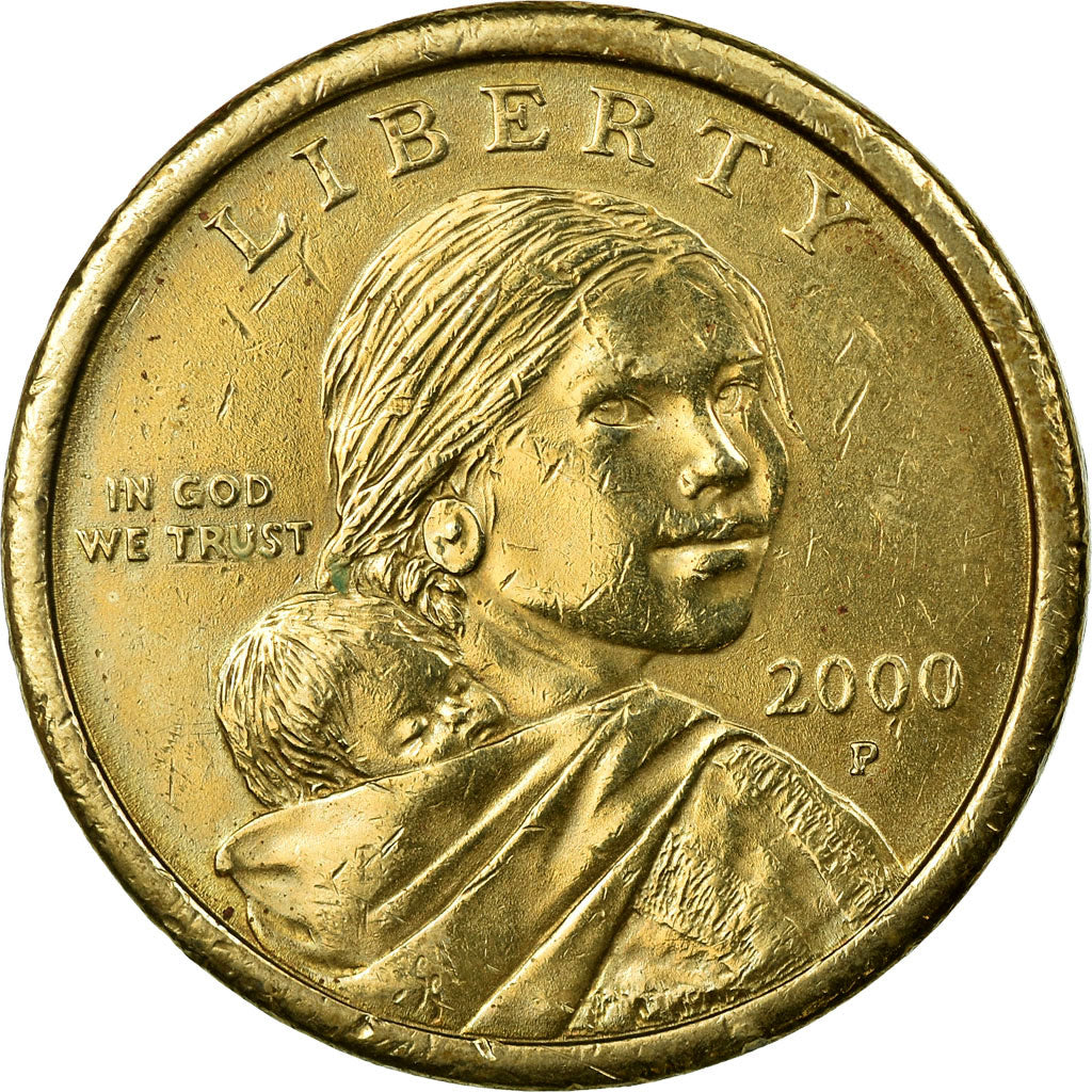 Moneta, Stati Uniti, Sacagawea Dollar, Dollar, 2000, U.S. Mint, Philadelphia