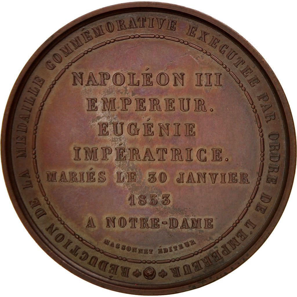 Mariage de Napoléon III et d'Eugénie, Médaille