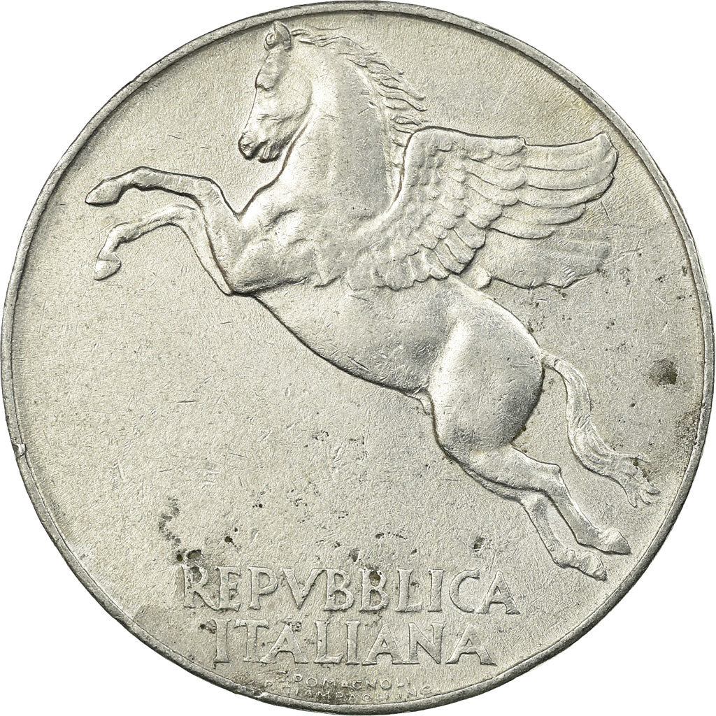 Coin, Italy, 10 Lire, 1949, Rome, EF(40-45), Aluminum, KM:90
