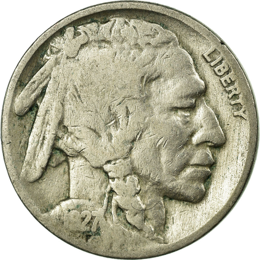 Münze, Vereinigte Staaten, Buffalo Nickel, 5 Cents, 1927, U.S. Mint