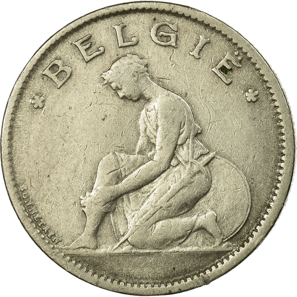 Coin, Belgium, Franc, 1935, EF(40-45), Nickel, KM:90