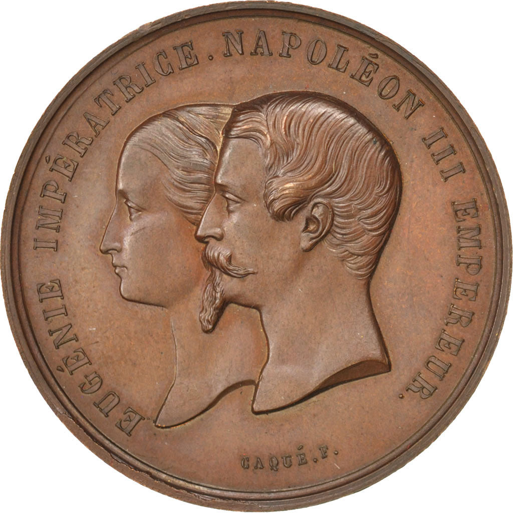 FRANCE, Business & industry, Second French Empire, Medal, AU(55-58), Caqué, C...