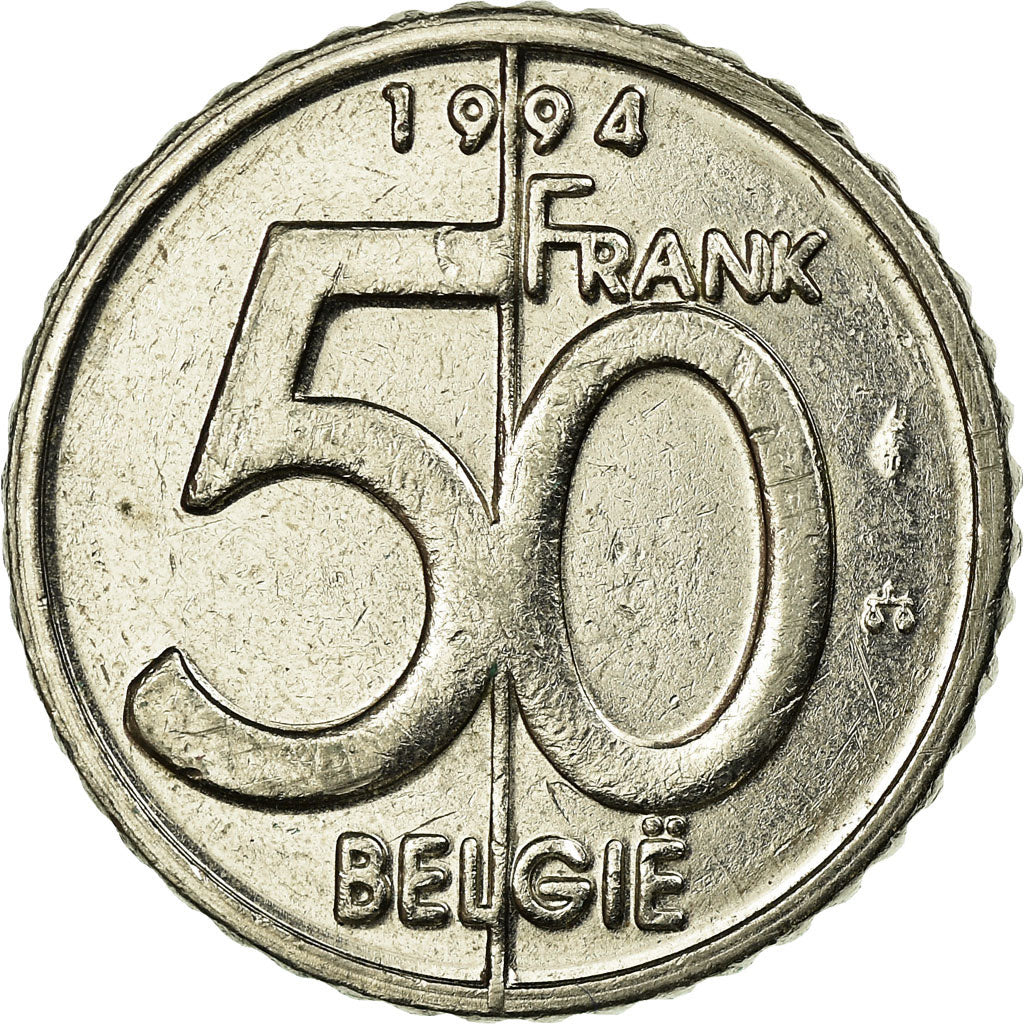 Coin, Belgium, Albert II, 50 Francs, 50 Frank, 1994, Brussels, EF(40-45)