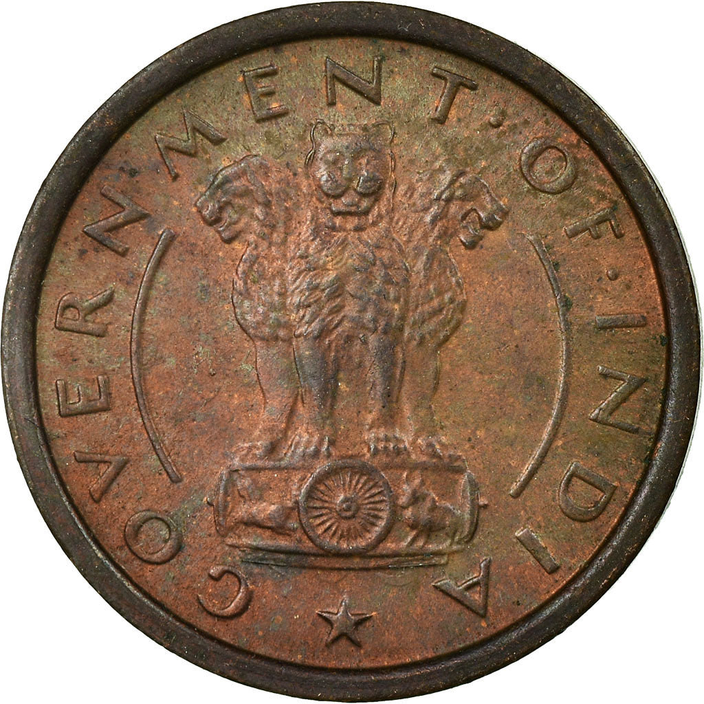 Coin, INDIA-REPUBLIC, Pice, 1952, EF(40-45), Bronze, KM:1.4