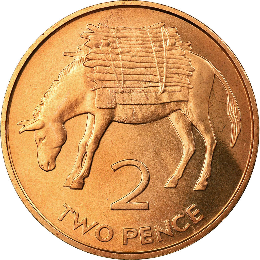 Coin, SAINT HELENA & ASCENSION, Elizabeth II, 2 Pence, 1984, British Royal Mint
