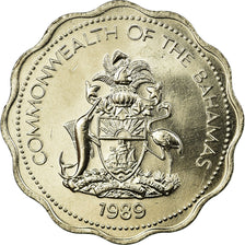 Monnaie, Bahamas, Elizabeth II, 10 Cents, 1989, Franklin Mint, SUP