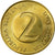 Moneta, Słowenia, 2 Tolarja, 1992, EF(40-45), Mosiądz niklowy, KM:5