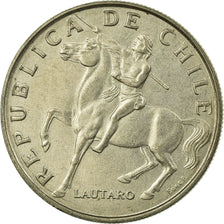 Moeda, Chile, 5 Escudos, 1971, EF(40-45), Cobre-níquel, KM:199