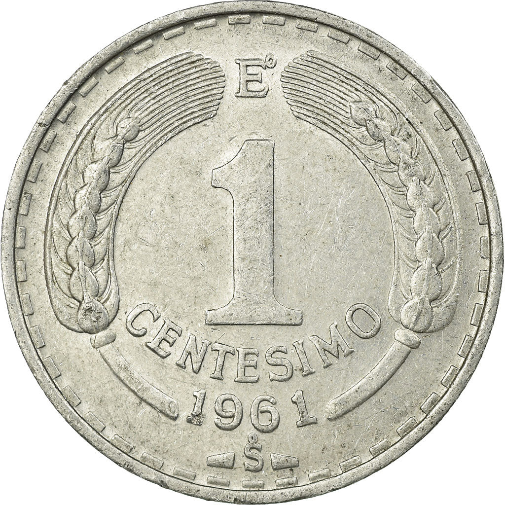 Münze, Chile, Centesimo, 1961, SS, Aluminium, KM:189