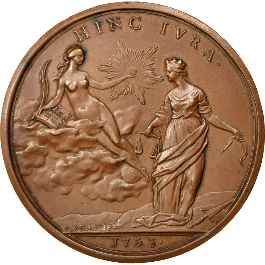 Francia, Medal, Louis XV, Arts & Culture, BB+, Rame, 60