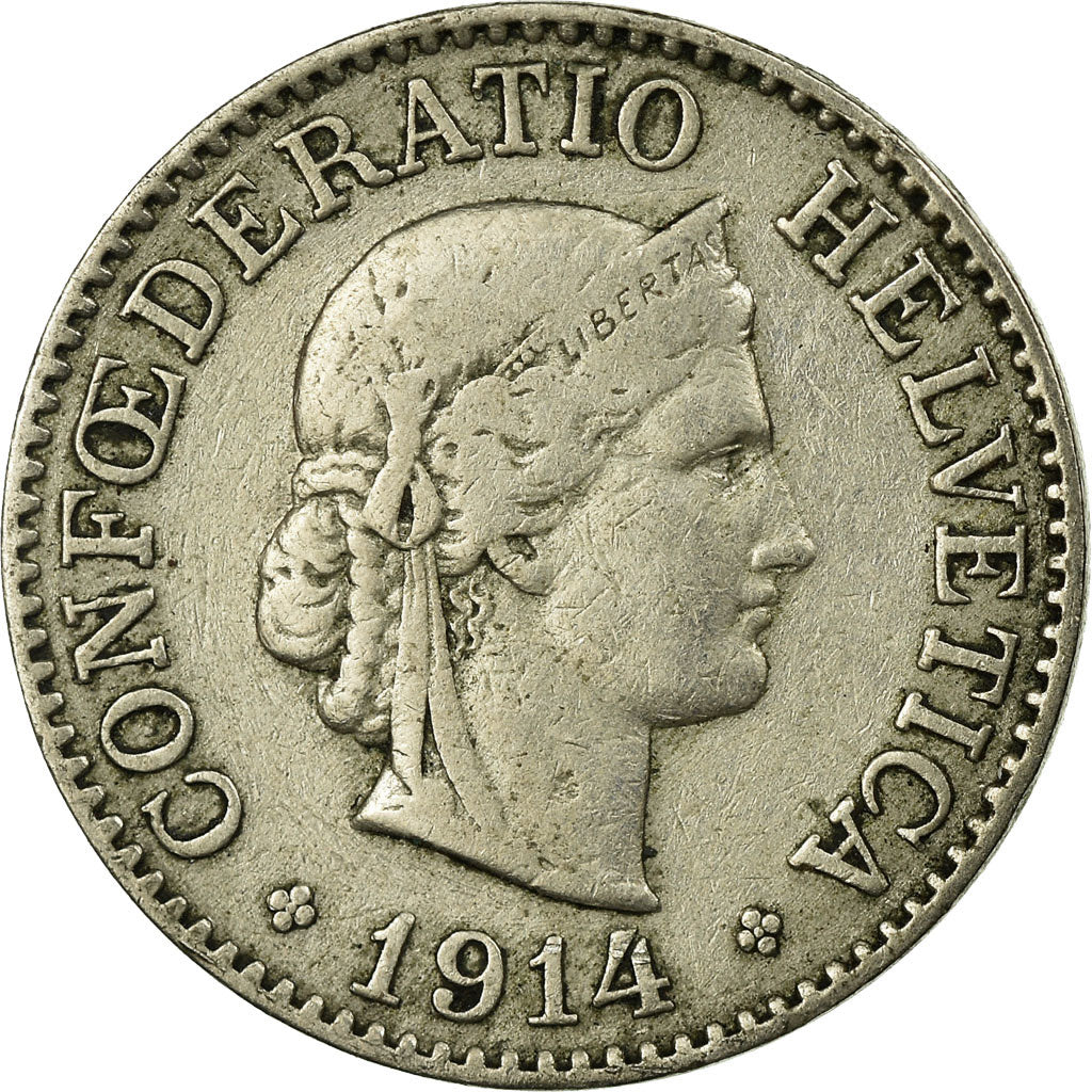 Monnaie, Suisse, 10 Rappen, 1914, Bern, TTB, Copper-nickel, KM:27