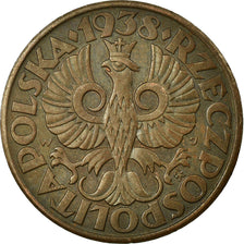 Coin, Poland, 5 Groszy, 1938, Warsaw, EF(40-45), Bronze, KM:10a