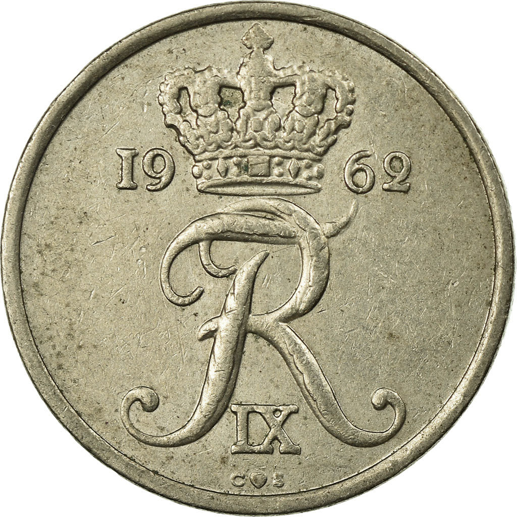 Munten, Denemarken, Frederik IX, 10 Öre, Undated (1962), Copenhagen, ZF