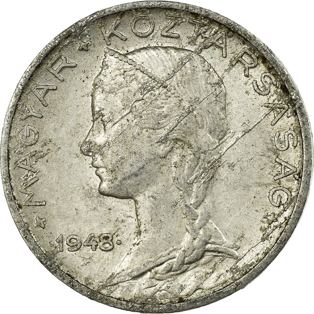 Coin, Hungary, 5 Filler, 1948, Budapest, EF(40-45), Aluminum, KM:535