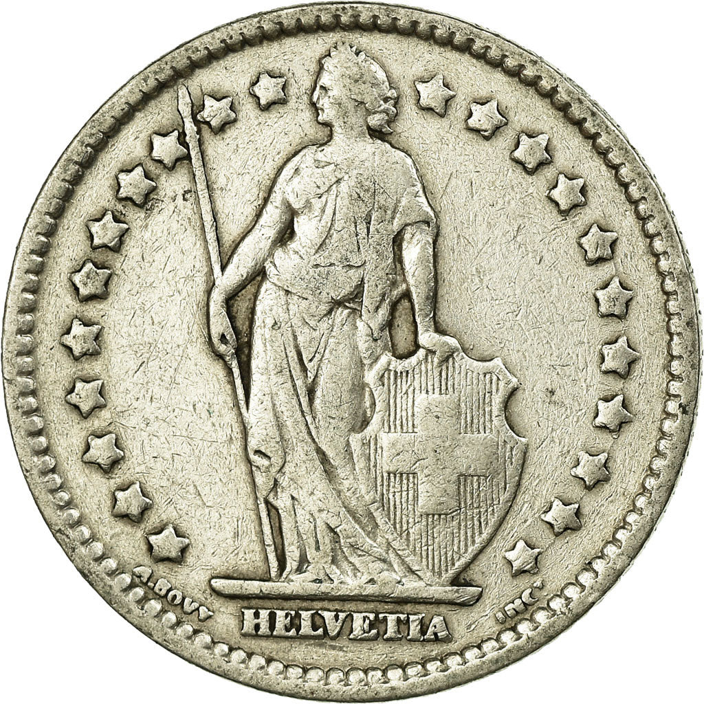 Coin, Switzerland, Franc, 1914, EF(40-45), Silver, KM:24