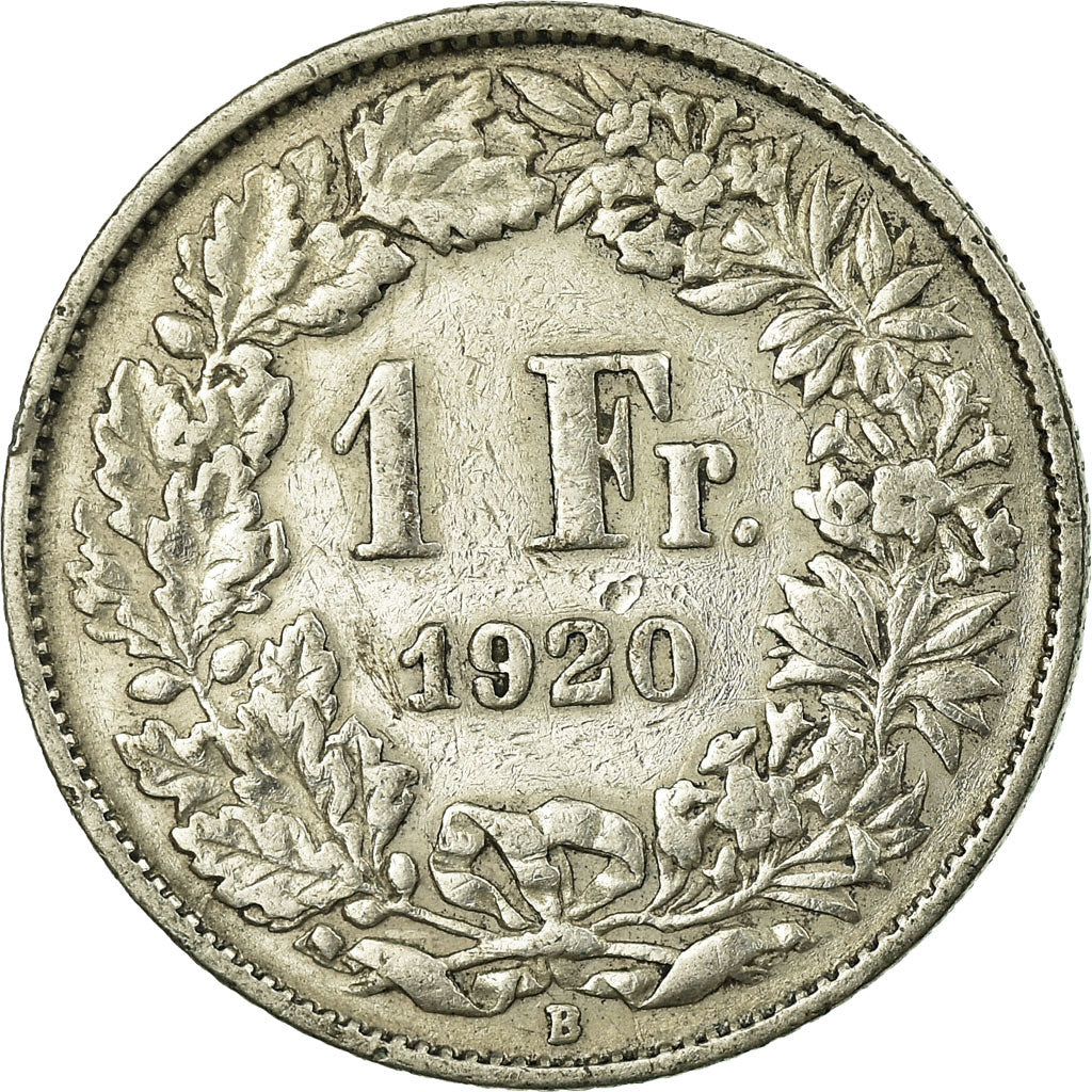 Coin, Switzerland, Franc, 1920, EF(40-45), Silver, KM:24