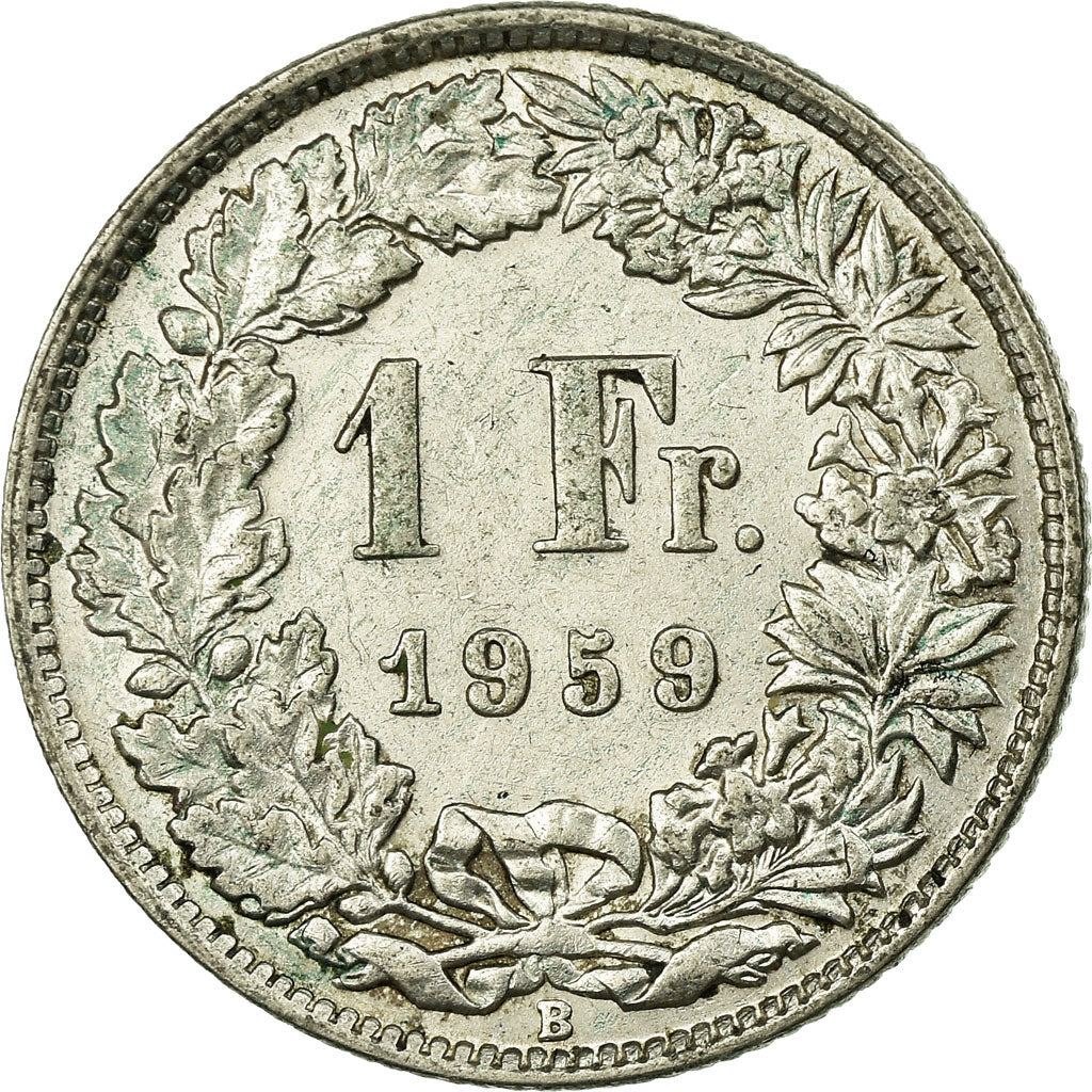Münze, Schweiz, Franc, 1959, SS, Silber, KM:24