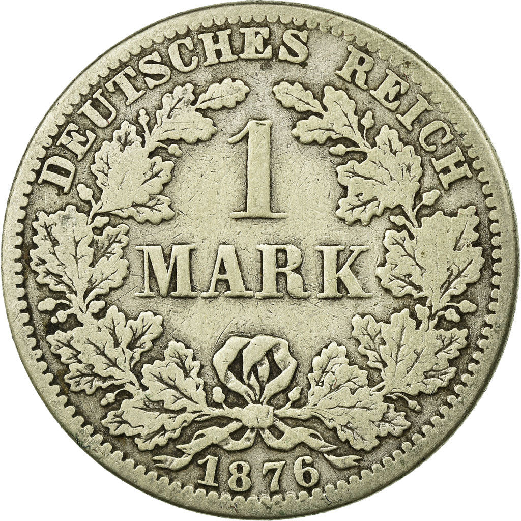 Münze, GERMANY - EMPIRE, Wilhelm I, Mark, 1876, Berlin, S, Silber, KM:7