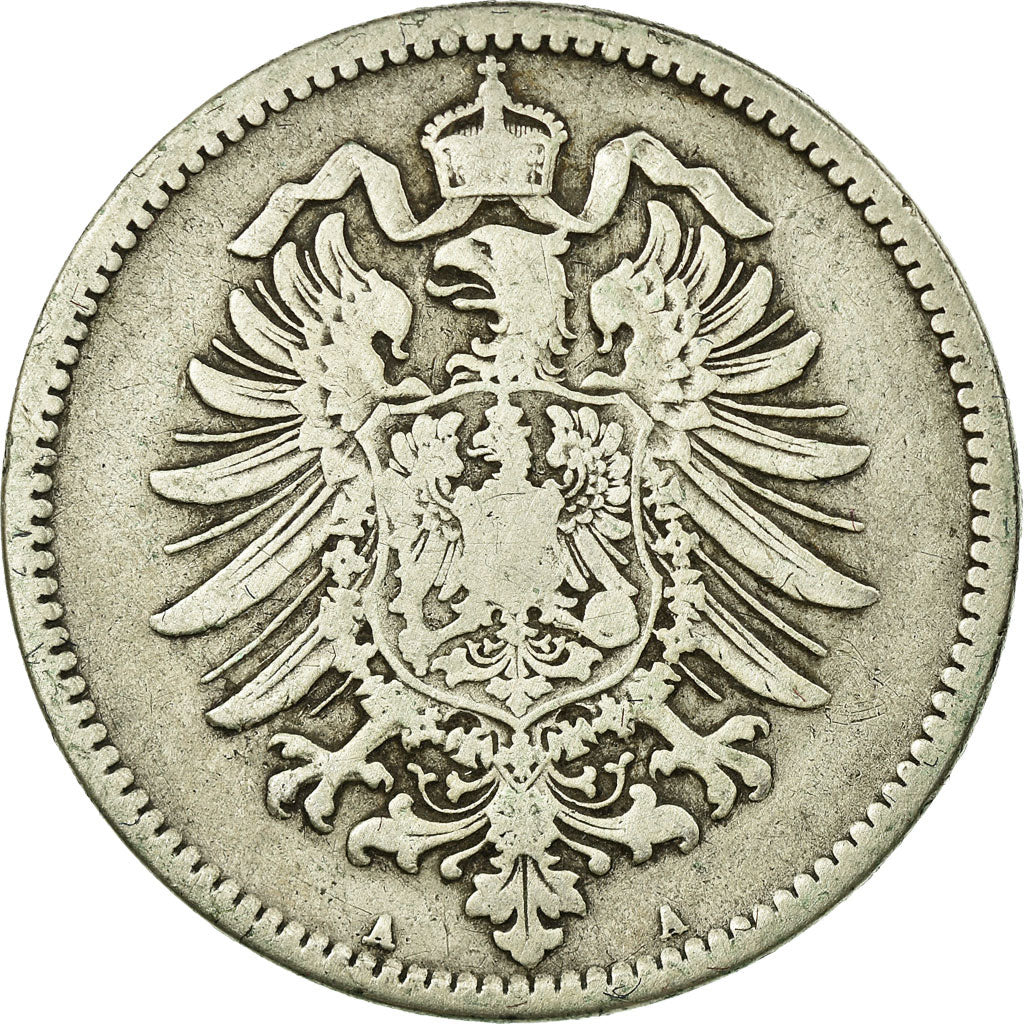 Coin, GERMANY - EMPIRE, Wilhelm I, Mark, 1876, Berlin, VF(20-25), Silver, KM:7