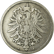 Coin, GERMANY - EMPIRE, Wilhelm I, Mark, 1876, Berlin, VF(20-25), Silver, KM:7