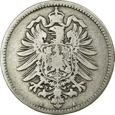 Coin, GERMANY - EMPIRE, Wilhelm I, Mark, 1876, Berlin, VF(20-25), Silver, KM:7