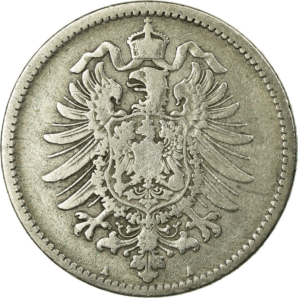 Coin, GERMANY - EMPIRE, Wilhelm I, Mark, 1876, Berlin, VF(20-25), Silver, KM:7